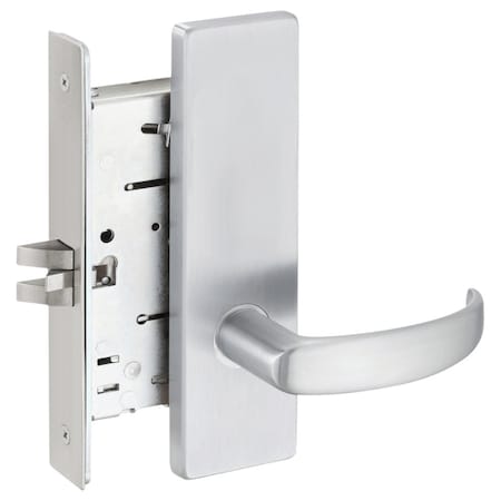 Falcon Passage Mortise Lock, Quantum Lever, Gala Rose, Satin Stainless Steel MA101 QG 630